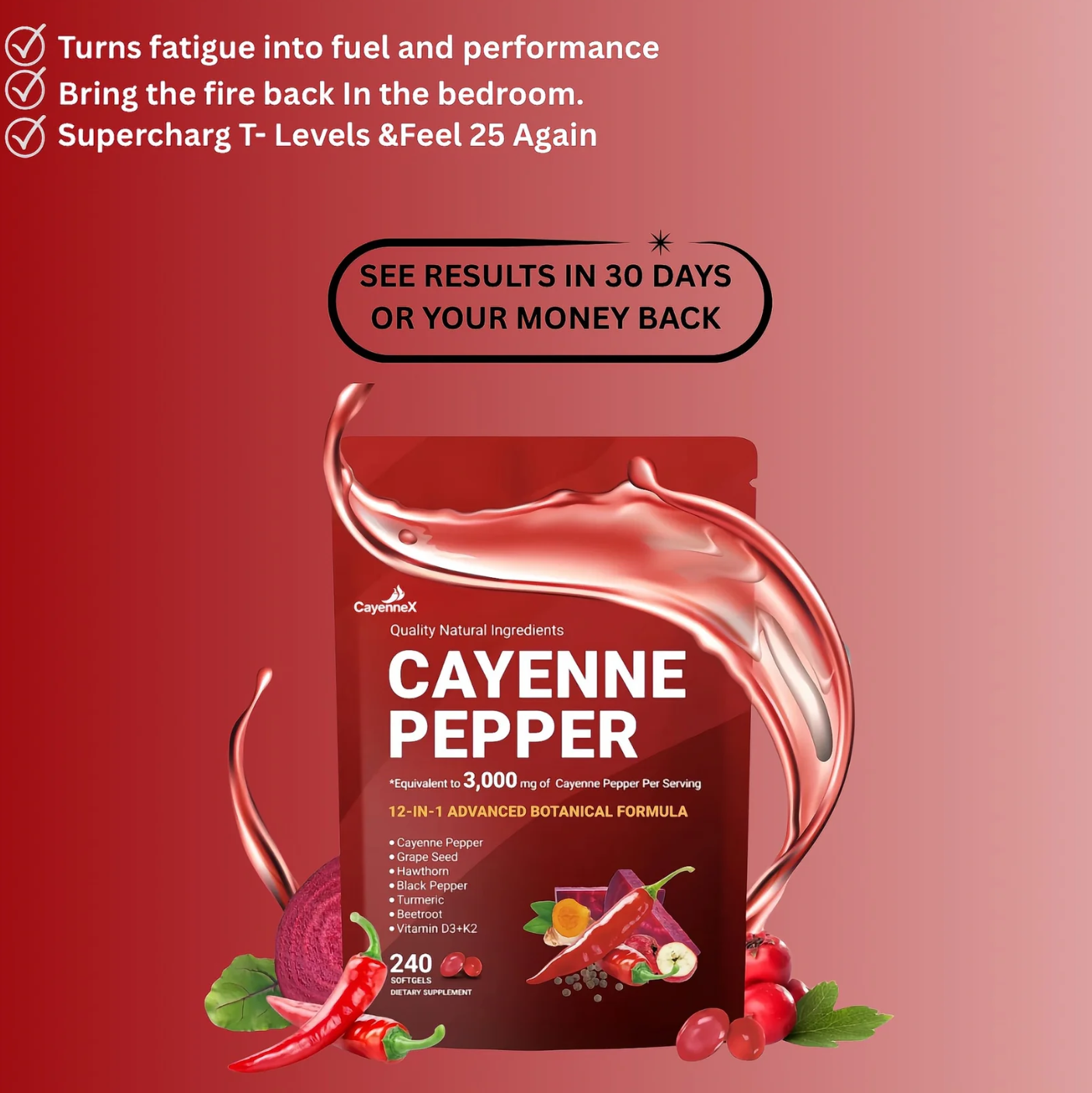 CayenneX TM   Cayenne Pepper Capsules